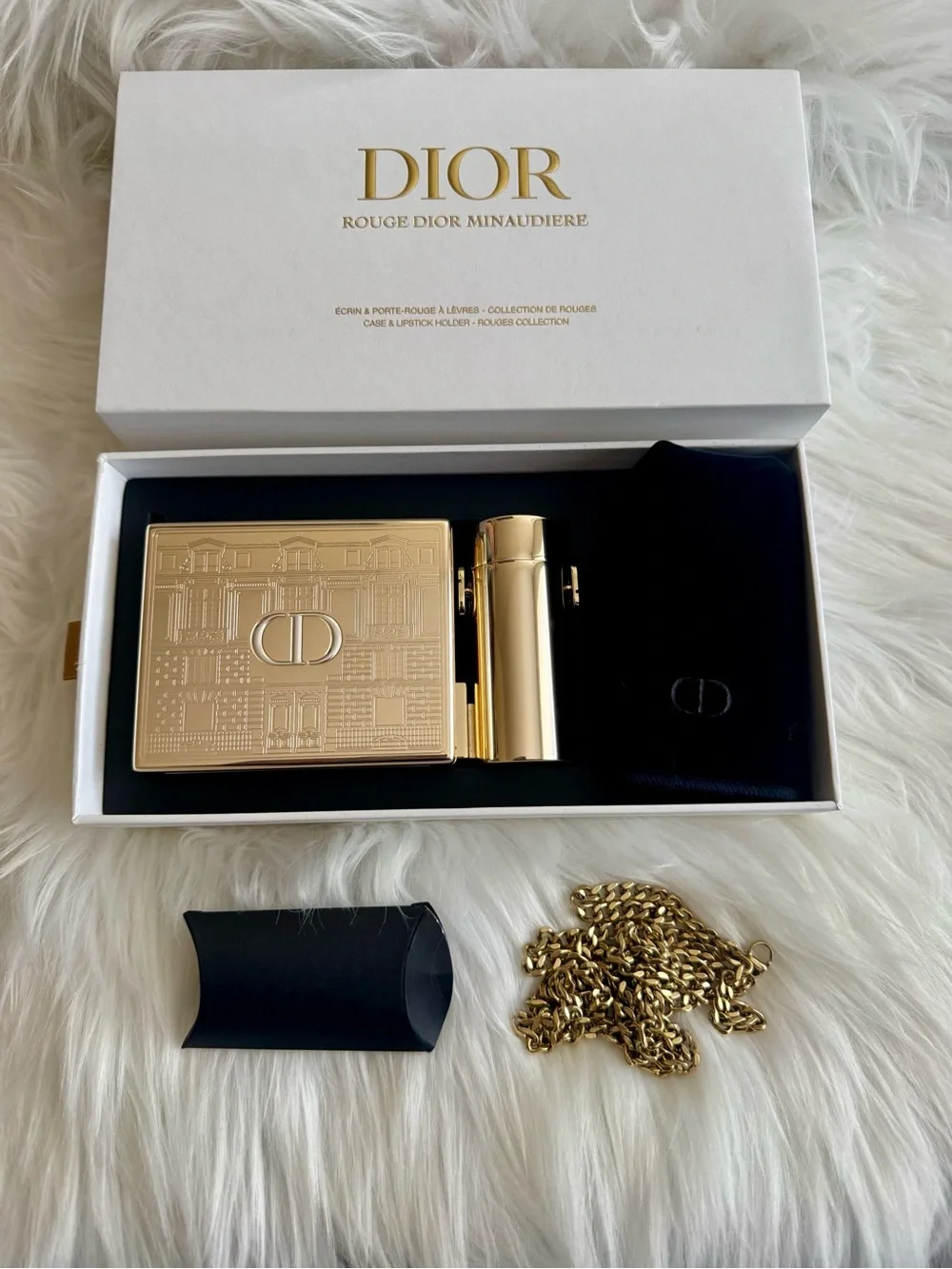 Dior Rouge Minaudiere Case & Lipstick Holder Limited Edition